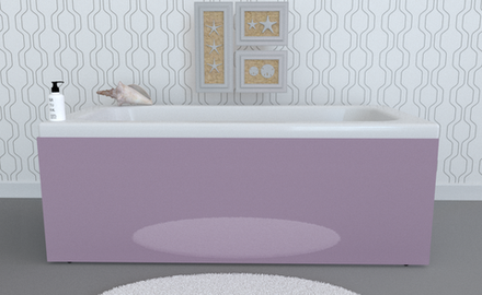 Экран под ванну откидной TR-7-049 светло-сиреневый глянец
