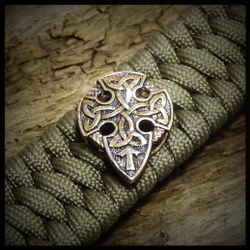 Бусина для паракорда , браслета декоративная "Сила кельта" большая