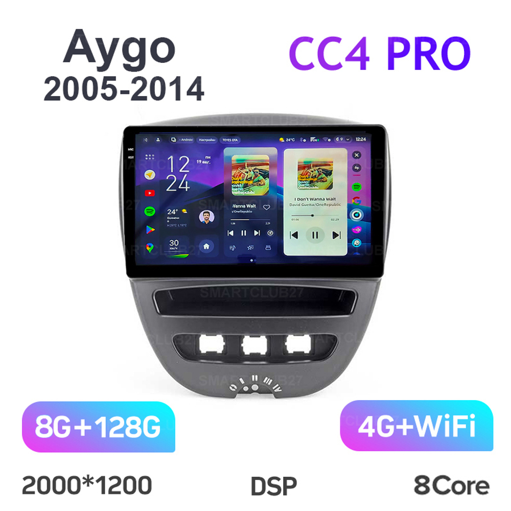 Teyes CC4 Pro 9" для Toyota Aygo 2005-2014