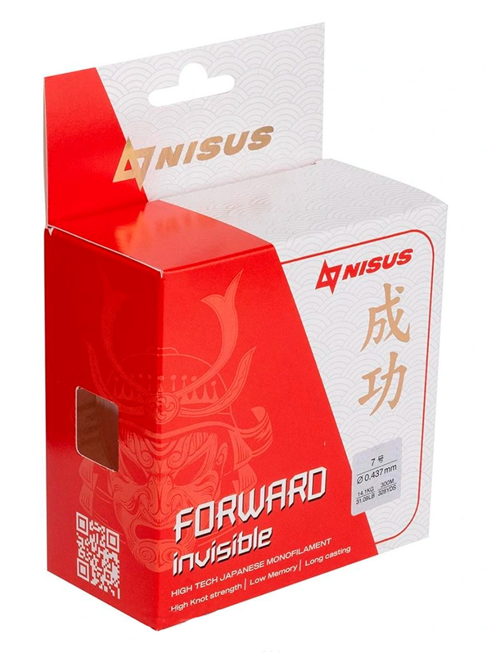 Леска для рыбалки Nisus FORWARD Invisible Nylon Transparent 0,286mm/300m (N-FI-0286-300)