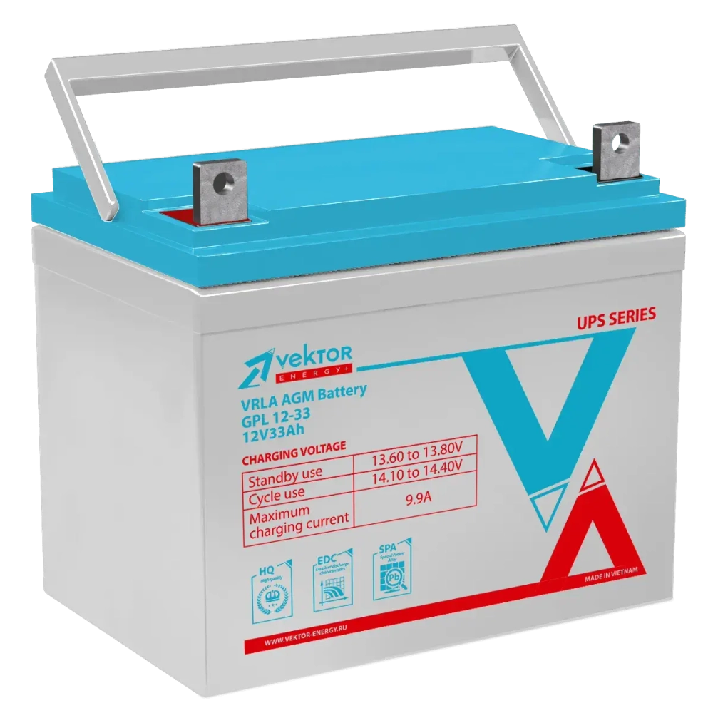 Аккумуляторная батарея Vektor Energy GPL 12-33S