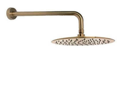 Тропический душ настенный круглый нерж. сталь BHRM250OC золото