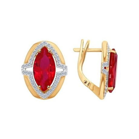 Серьги из золота с бриллиантами