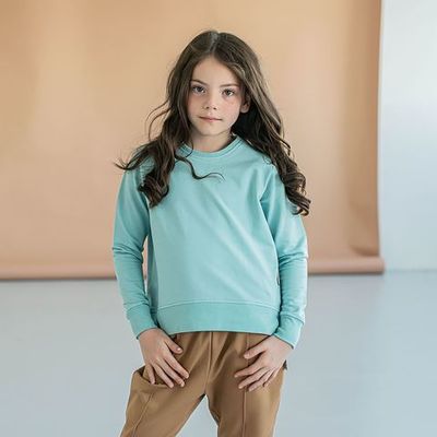 Cropped sweatshirt - Sea Blue