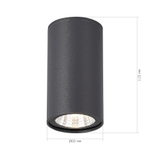 SL9514.702.01 Светильник уличный потолочный ST-Luce серый/белый LED 1*7W 3000K