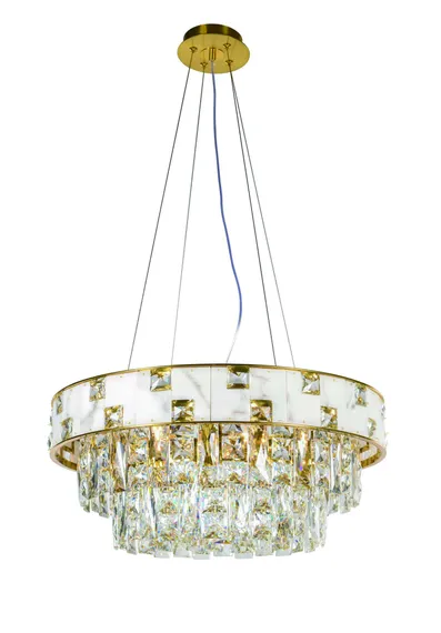 5776P/6A PLATING BRASS+CLEAR (1) Люстра NW