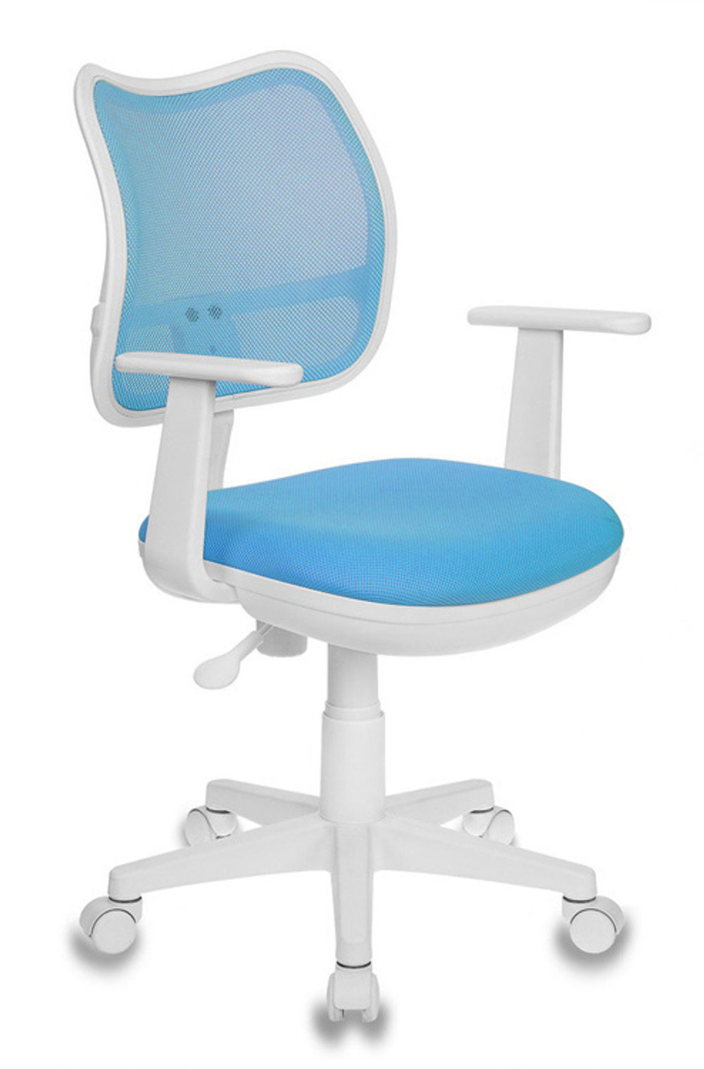 Кресло Бюрократ  СН-W797/LB/TW-55голуб/бел.