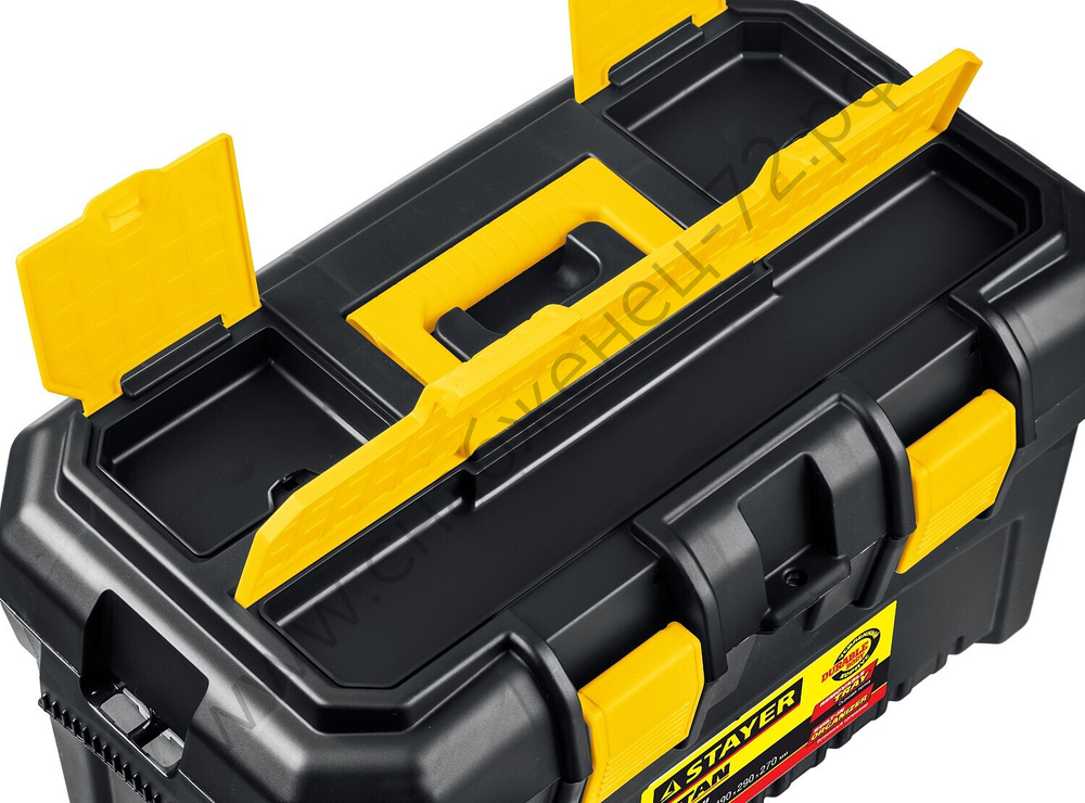STAYER TITAN-16, 420 x 250 x 230 мм, (16″), пластиковый ящик для инструментов (38016-16)