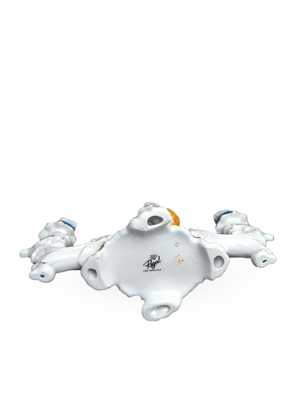 Фарфоровый подсвечник "Ангел Путти" Arpo, Румыния