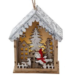 GAEM Изделие декоративное с подсветкой "Домик" (LR54Х3), L10 W5 H12,5 см, 3в.