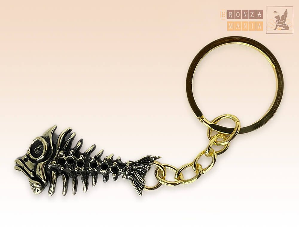 брелок Рыбий скелет