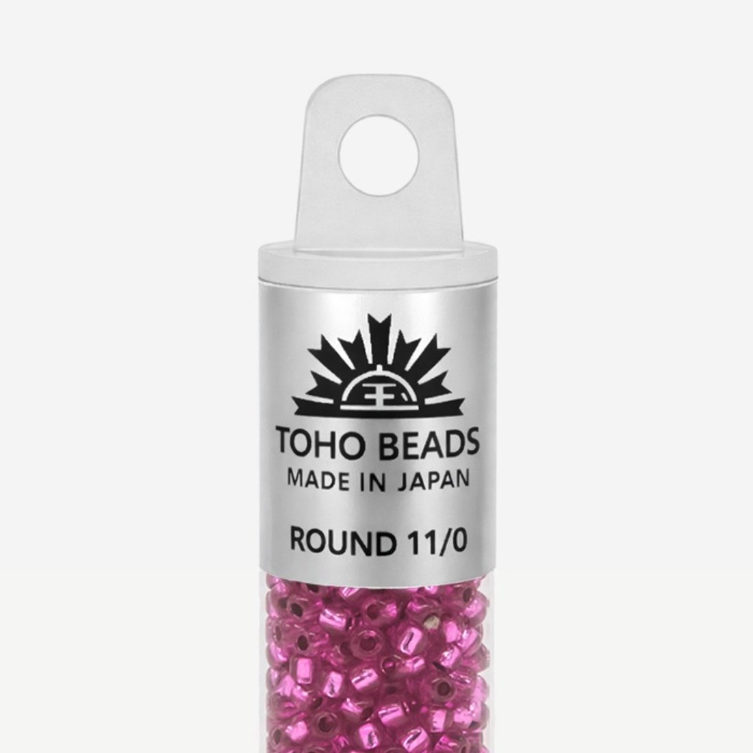 Японский бисер TOHO Round 11/0 (№2217), с внутренним серебрением, прозрачный глянцевый