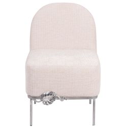 Кресло Monstera Deliciosa (Монстера) Айвори Античное сереберо