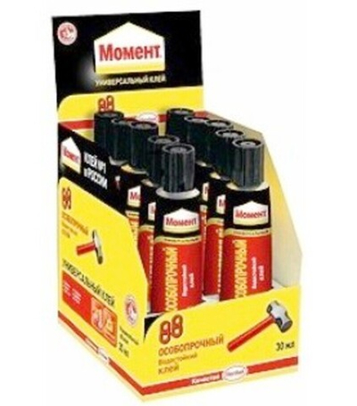 Клей "Момент 88" в Шоубоксе, 30мл (Россия)