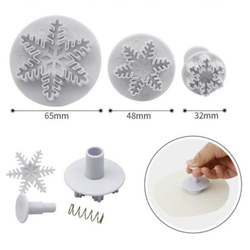 Набор плунжеров «Снежинки» 3 шт.