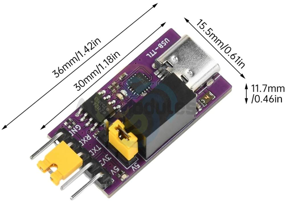 CH343 Изолированный USB-TTL DC 3,3 В/5 В