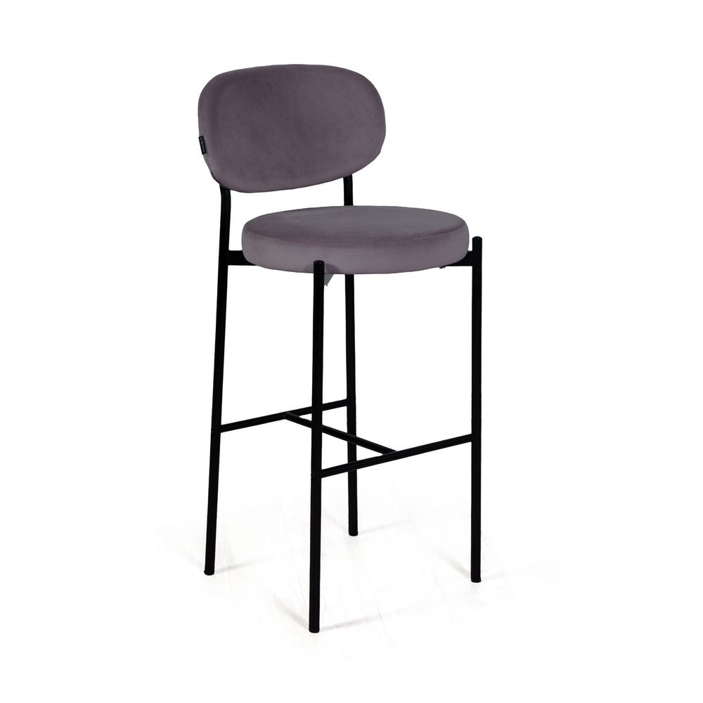 Стул барный Mason, бархат серый 27