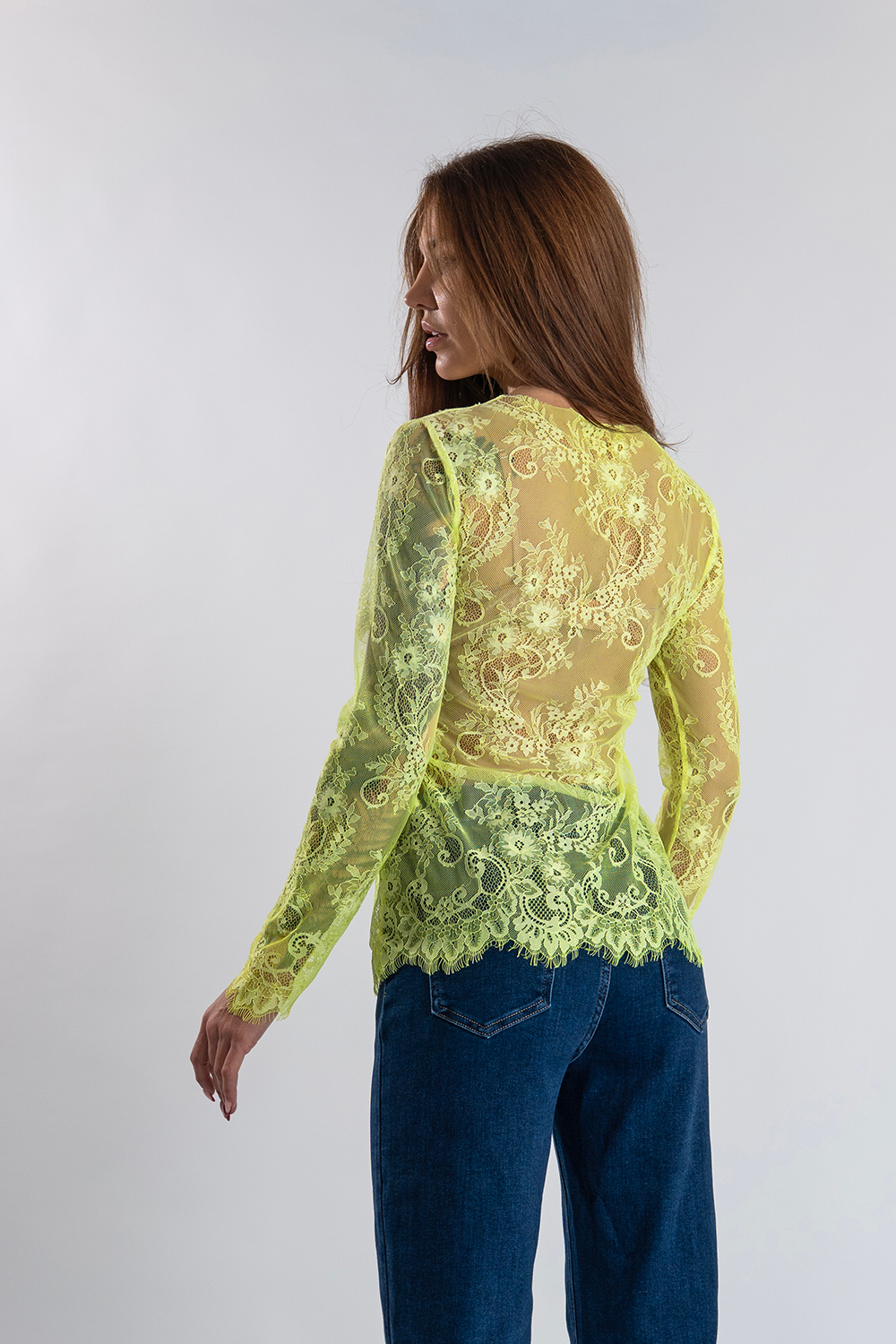Кружевной лонгслив