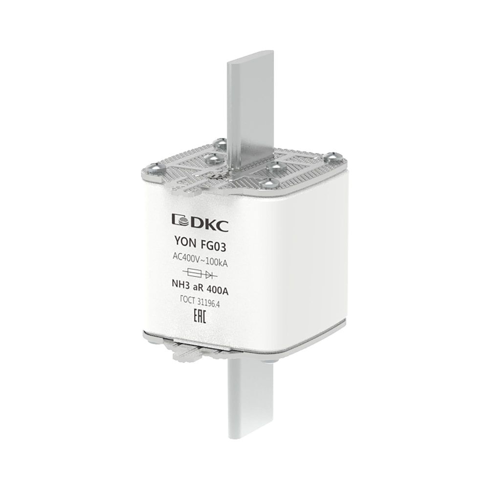 Предохранитель YON ножевого типа FG3 400А 400V характеристика aR