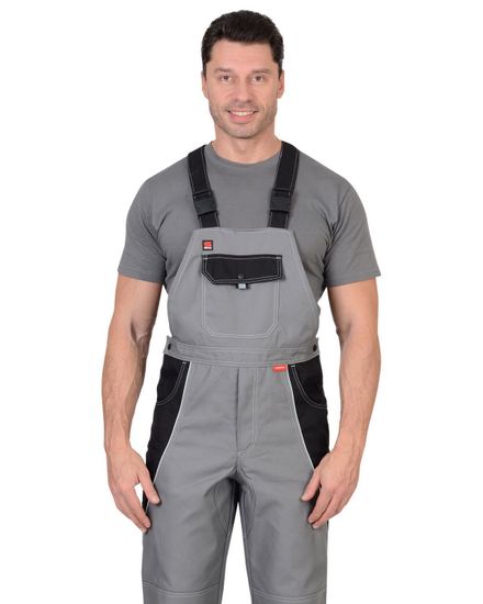 Полукомбинезон "Сириус-Пекин" (серый/черный)