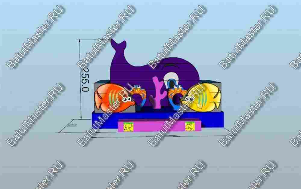 Коммерческий надувной батут "Морское царство 2"