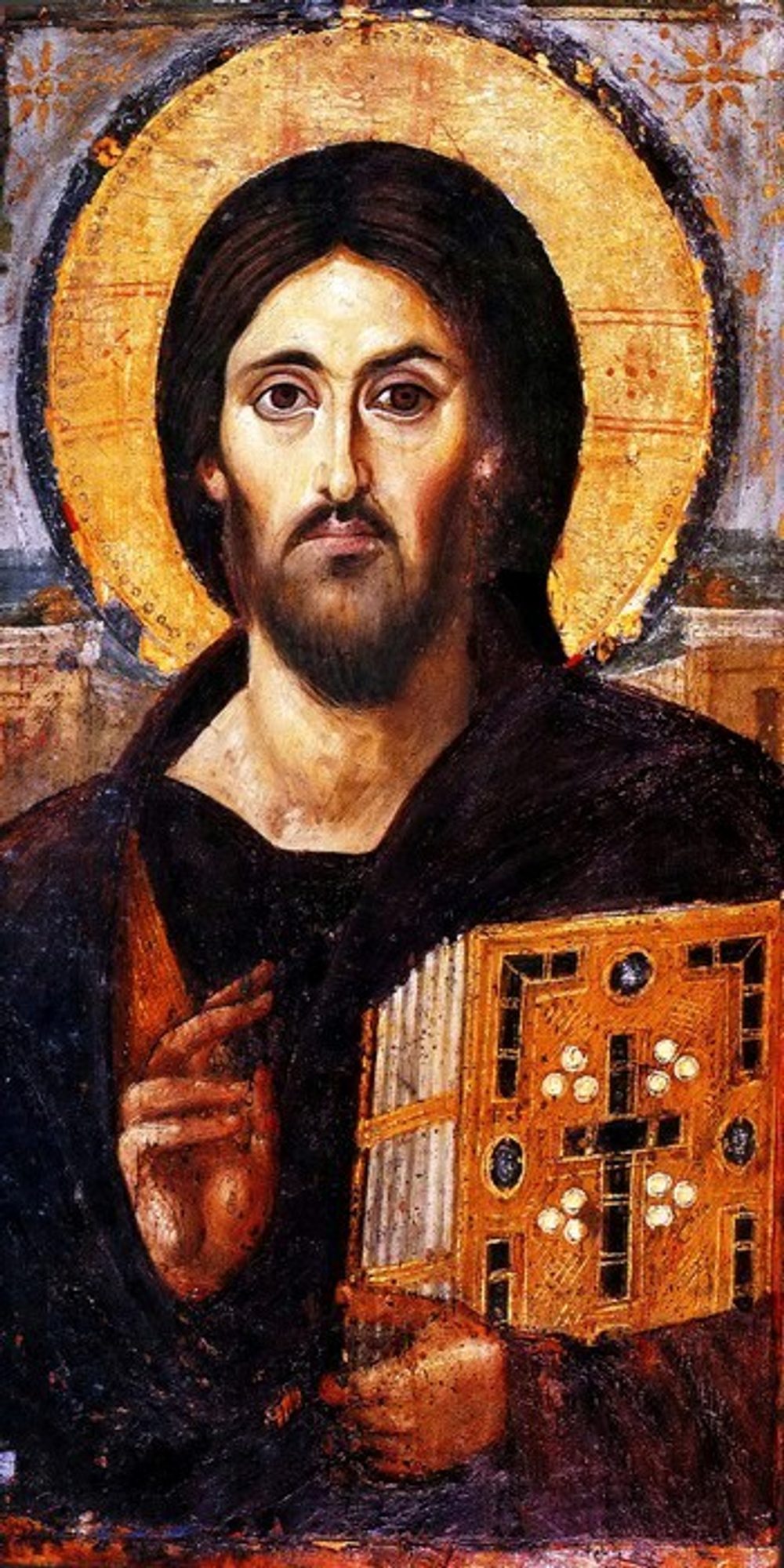 Икона под старину А5. Дерево, холст (иконы Спасителя и Богородицы)