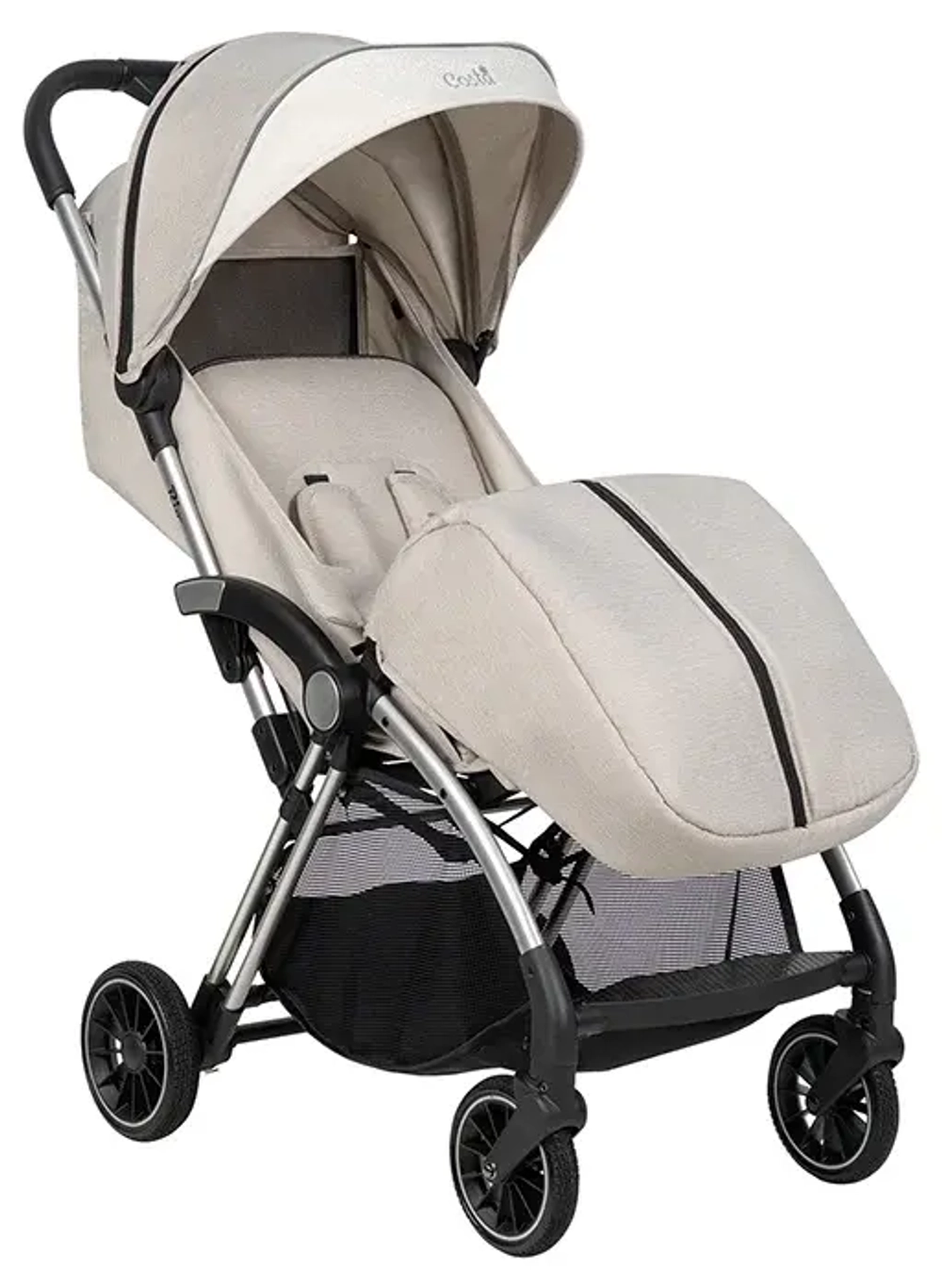 Коляска детская прогулочная COSTA Rio (Beige shine/Блестящий бежевый CR-2)