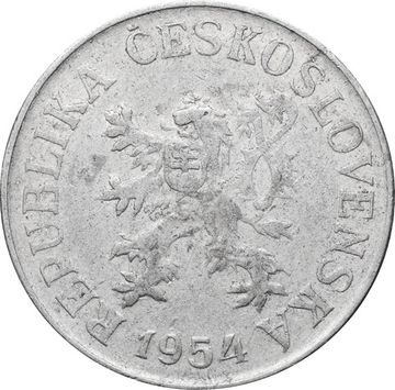 10 геллеров 1954 Чехословакия