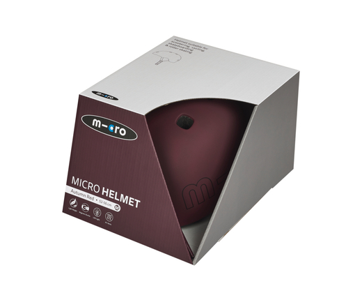 Шлем Micro - бордовый (M) BOX