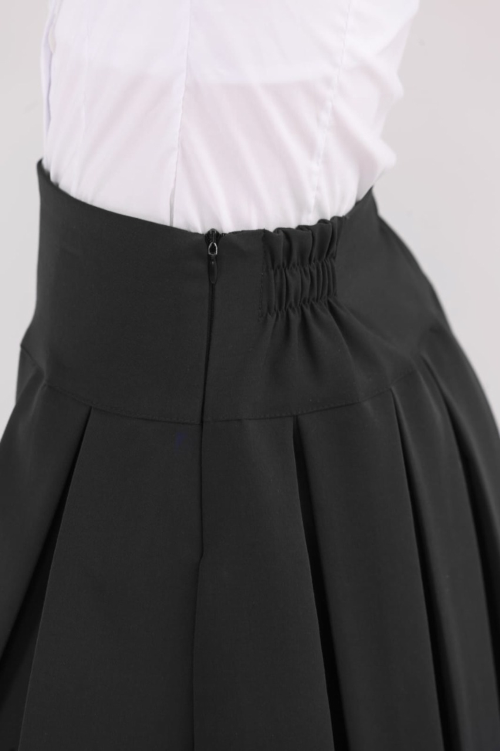 Юбка школьная для девочки девочковая складка в складку синяя 128