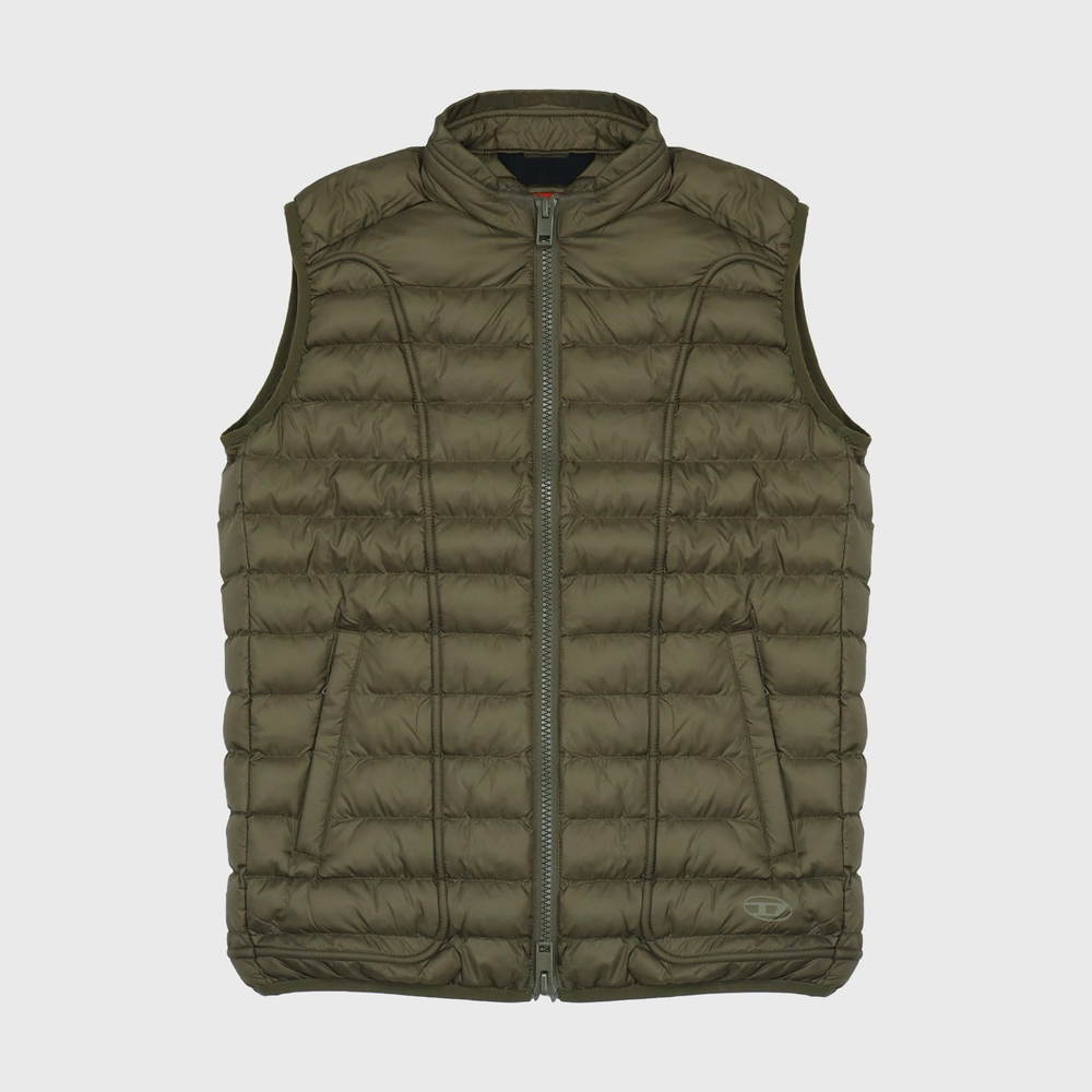 Утепленный жилет Diesel ‘W-Hawkyl-SL’ Khaki