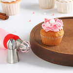 Насадка кондитерская «Сфера. Широкие прорези с цветком», d=3 см, выход 2,3 см, нержавеющая сталь