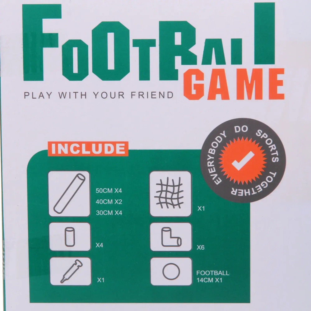 Набор тренировочный для футбола ZG270-228: ворота 108*46,5*68 см, мяч 14 см, насос