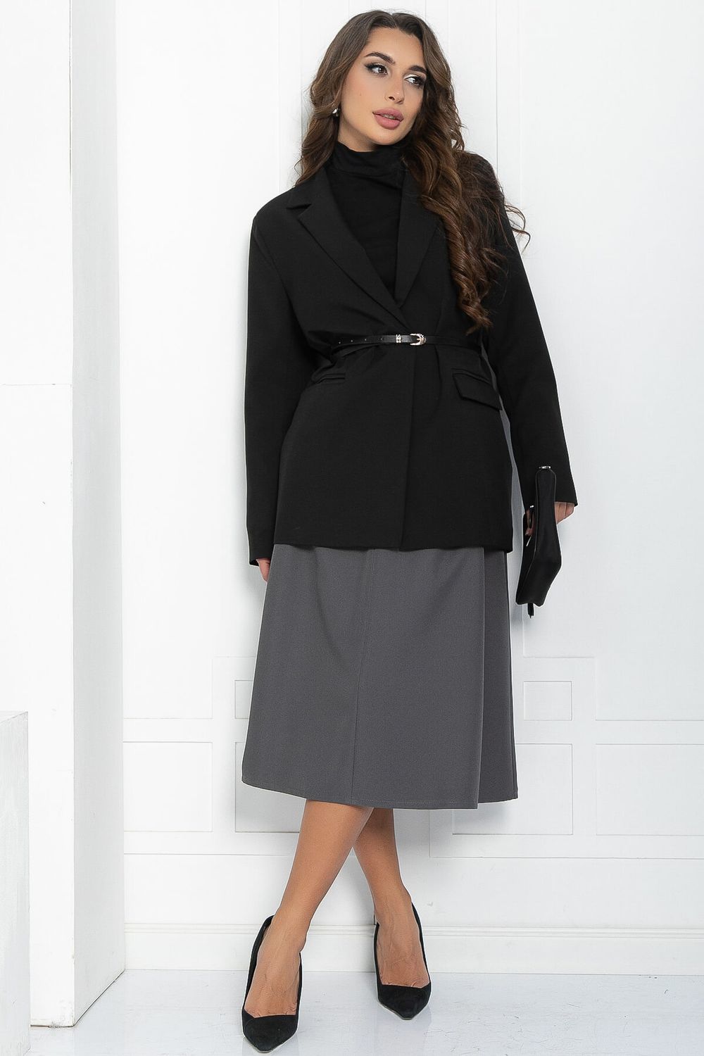 Юбка Своя игра (серая) Ю11679 LT Collection