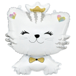Фигура 28" Котенок Принцесса, Белый ДБ