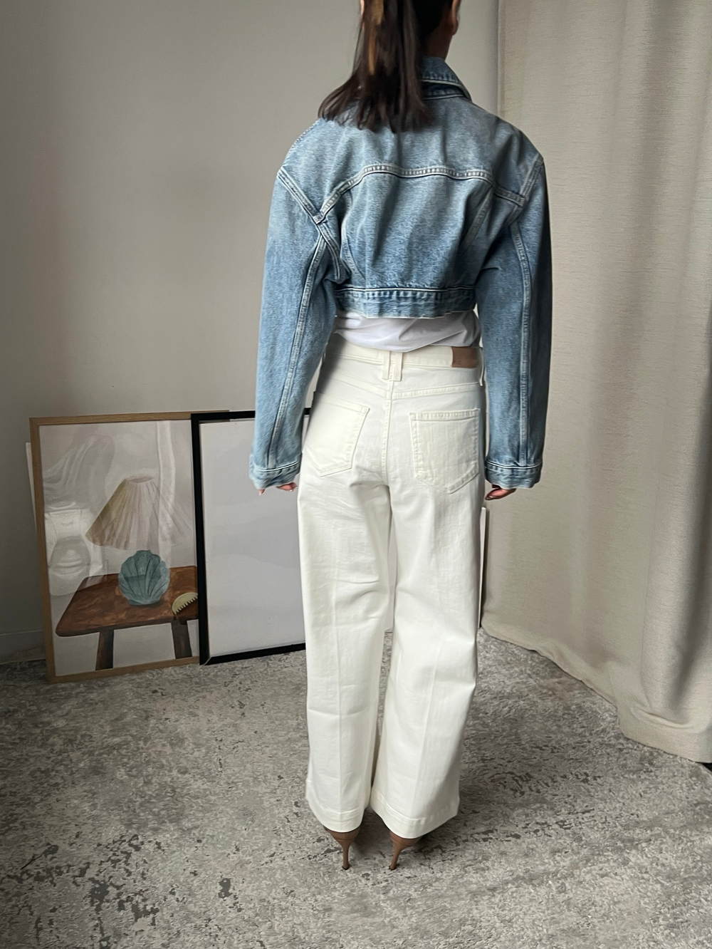 Новая джинсовая куртка Zara, S