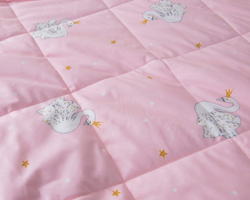 Детское постельное белье 1.5 спальное Sofi De MarkO Лебедушка персиковое