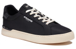 COACH leather all-match low-cut fashion sneakers men's black