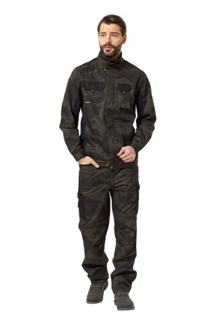 Куртка "Аксель" кмф хаки/черный