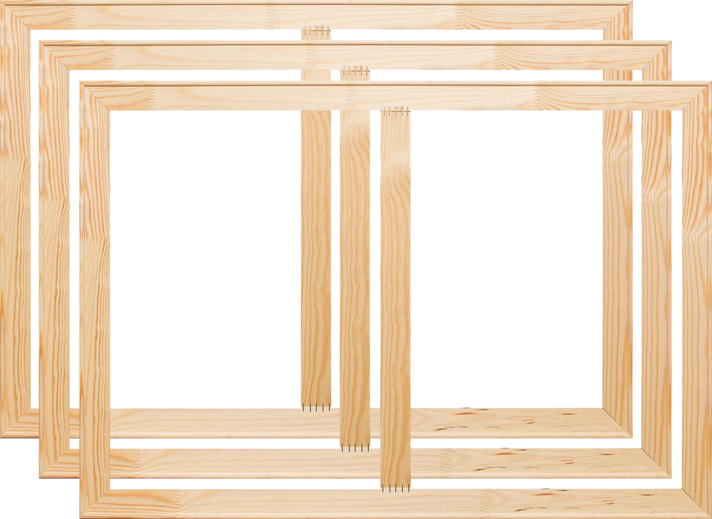Глухой подрамник 50x80 см. (с перекладиной) сеч. 40х18 мм. (3 штуки)