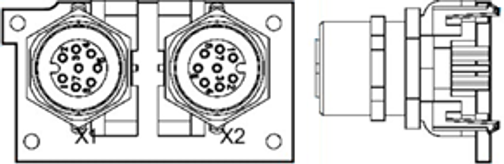 Плата ввода вывода 2*LAN