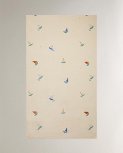 Zara Home Пляжное полотенце из хлопка, кремовый, 150x90 см