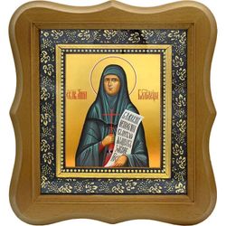 Анна Благовещенская, монахиня преподобномученица. Икона на холсте.