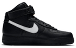 1017 ALYX 9SM x Nike Air Force 1 black buckle high-top sneakers for men and women in the same style black and white