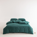 КПБ Однотонный Сатин Элитный на резинке OCER009, Евро, 4 наволочки, простынь 160*200*30