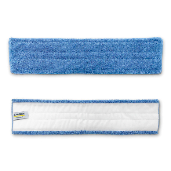 Моп из микроволокна с креплением на липучке, голубой, 60 см