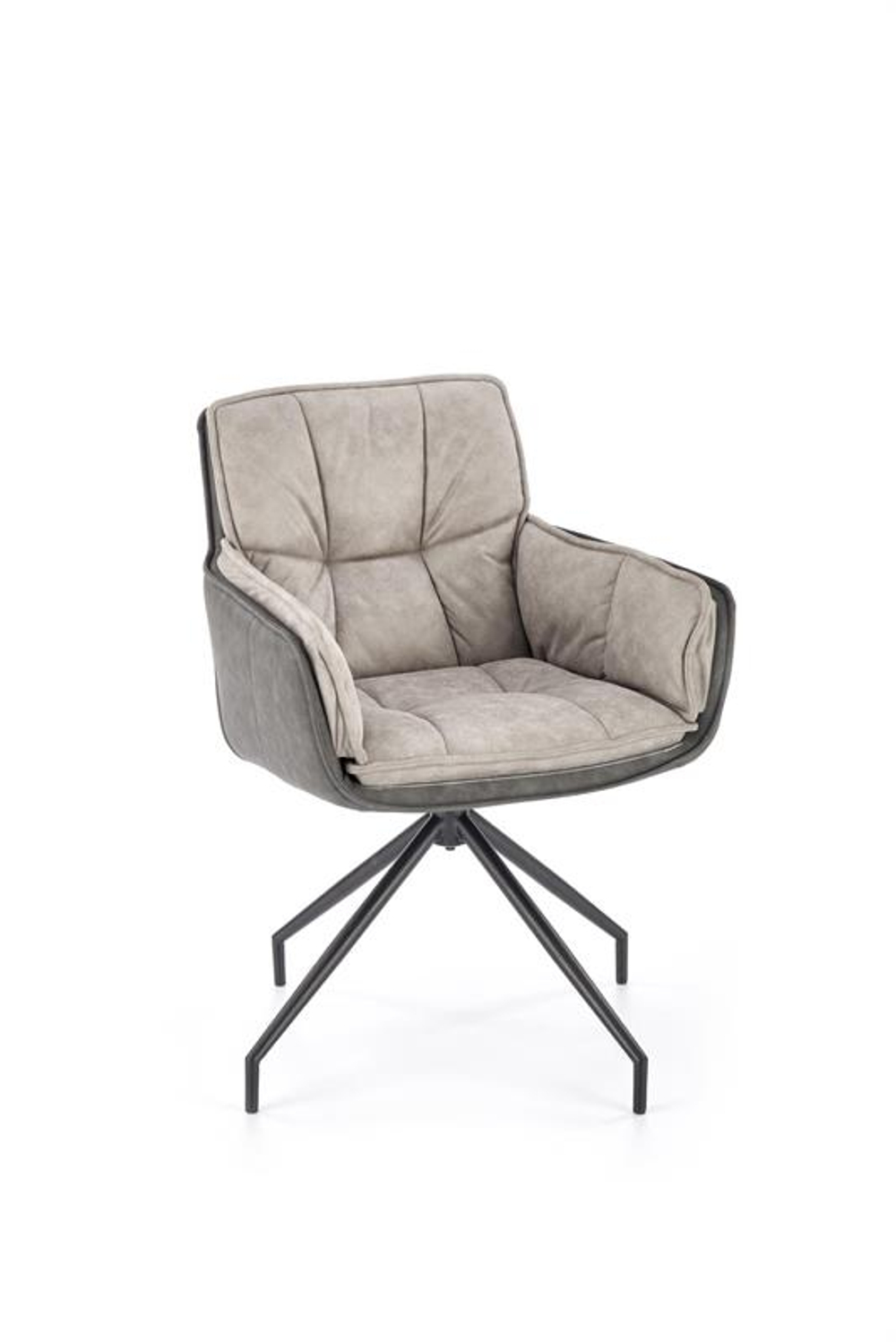 Стул HALMAR K523 серый/черный