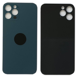 Задняя крышка для Apple iPhone 12 Pro Синий (стекло, широкий вырез под камеру)