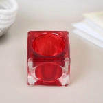 Подсвечник «ICE» 5*5 см, Рубин