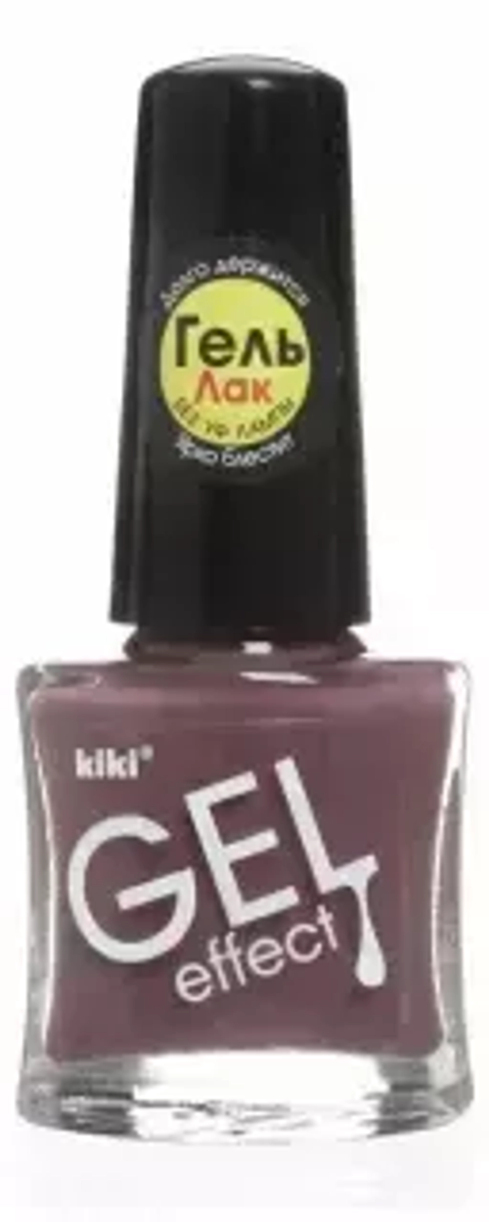 Kiki  лак д/ногтей "GEL EFFECT" №22 (коричнево-каштановый) 6мл